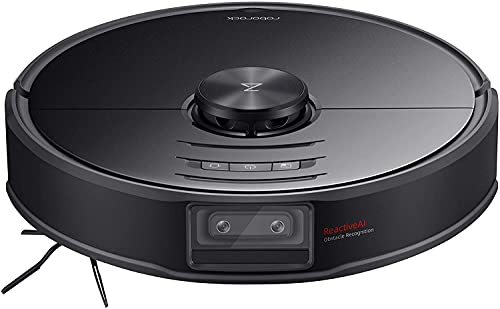 Roborock S6 MaxV Saug- und Wischroboter (Saugleistung 2500Pa, 180min Akkulaufzeit, 460ml Staubbehälter, 300ml Wassertank, 67dB Lautstärke, Adaptiver Routenalgorithmus, App-/Sprachsteuerung) Schwarz - 4