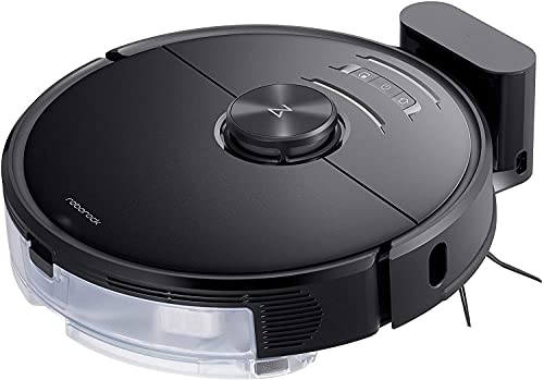Roborock S6 MaxV Saug- und Wischroboter (Saugleistung 2500Pa, 180min Akkulaufzeit, 460ml Staubbehälter, 300ml Wassertank, 67dB Lautstärke, Adaptiver Routenalgorithmus, App-/Sprachsteuerung) Schwarz - 7