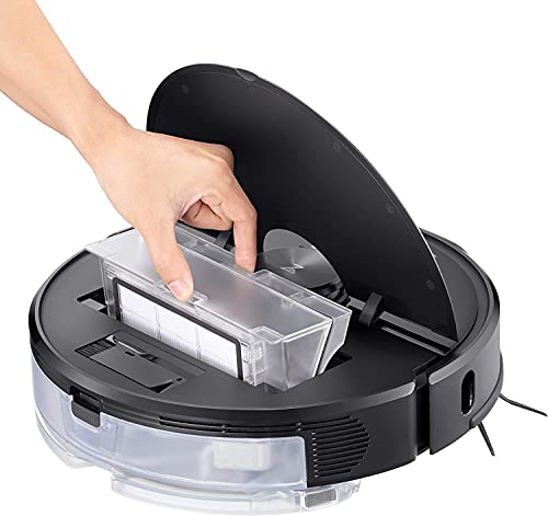 Roborock S6 MaxV Saug- und Wischroboter (Saugleistung 2500Pa, 180min Akkulaufzeit, 460ml Staubbehälter, 300ml Wassertank, 67dB Lautstärke, Adaptiver Routenalgorithmus, App-/Sprachsteuerung) Schwarz - 8
