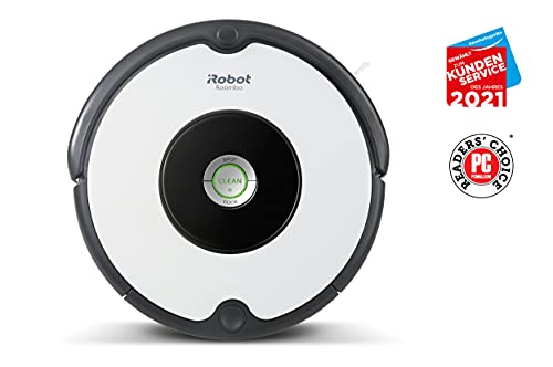 iRobot Roomba 605 Saugroboter mit 3-stufigem Reinigungssystem, Dirt Detect Technologie, Staubsauger Roboter, selbstaufladend mit Ladestation, geeignet für Tierhaare, Teppiche und Hartböden, Weiß - 2