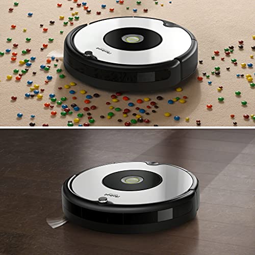 iRobot Roomba 605 Saugroboter mit 3-stufigem Reinigungssystem, Dirt Detect Technologie, Staubsauger Roboter, selbstaufladend mit Ladestation, geeignet für Tierhaare, Teppiche und Hartböden, Weiß - 4