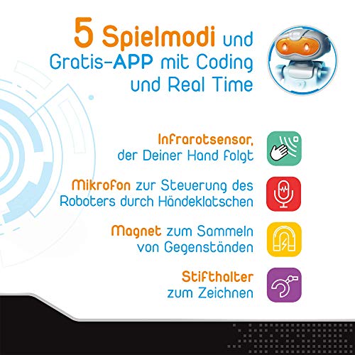 Clementoni 59158 Galileo Science – Mein Roboter MC 5.0, Robotik für kleine Ingenieure, High-Tech Spielzeug, ideal als Geschenk, Programmieren lernen für Kinder ab 8 Jahren - 4