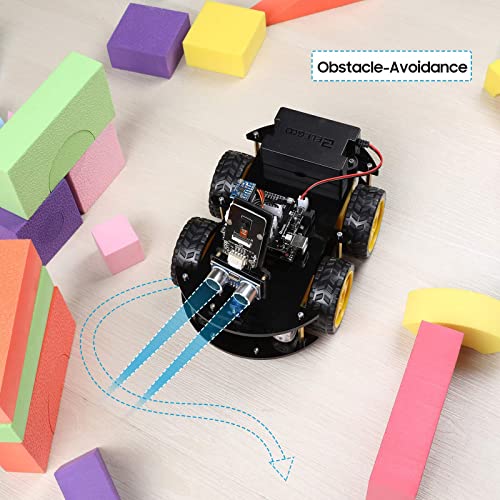 ELEGOO Smart Robot Car Kit V4.0 Kompatibel mit Arduino IDE Elektronik Baukasten mit Kamera, UNO R3 , Line Tracking Modul, Ultraschallsensor, Bluetooth-Modul, Auto Roboter Spielzeug für Kinder - 5