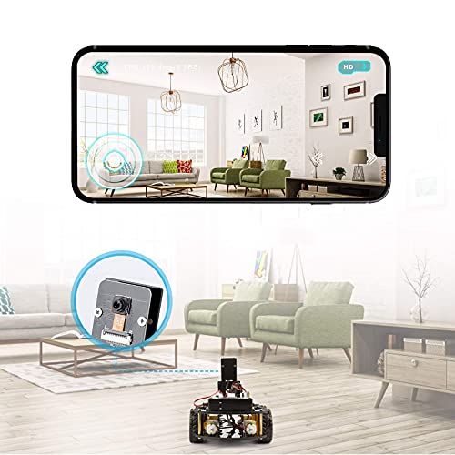 ELEGOO Smart Robot Car Kit V4.0 Kompatibel mit Arduino IDE Elektronik Baukasten mit Kamera, UNO R3 , Line Tracking Modul, Ultraschallsensor, Bluetooth-Modul, Auto Roboter Spielzeug für Kinder - 6