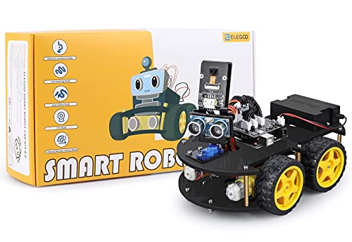 ELEGOO Smart Robot Car Kit V4.0 Kompatibel mit Arduino IDE Elektronik Baukasten mit Kamera, UNO R3 , Line Tracking Modul, Ultraschallsensor, Bluetooth-Modul, Auto Roboter Spielzeug für Kinder - 7