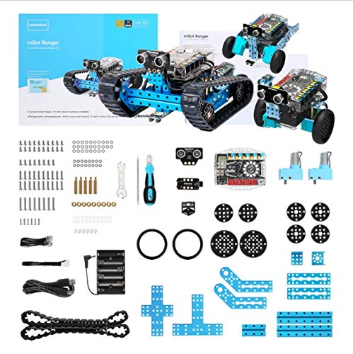 Makeblock mBot Ranger Roboter, 3-in-1-Programmierbarer Robot Bausatz, Codiertes Spielzeug, 3 Formen mit Me Auriga, Bluetooth Version, Programmierbare Roboter Spielzeug, Geschenk für Kinder - 2