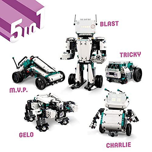 LEGO 51515 MINDSTORMS Roboter-Erfinder, 5-in-1-Robotik-Set mit App-Fernsteuerung, Programmierbar Und Interaktiv, Programmieren Lernen - 2